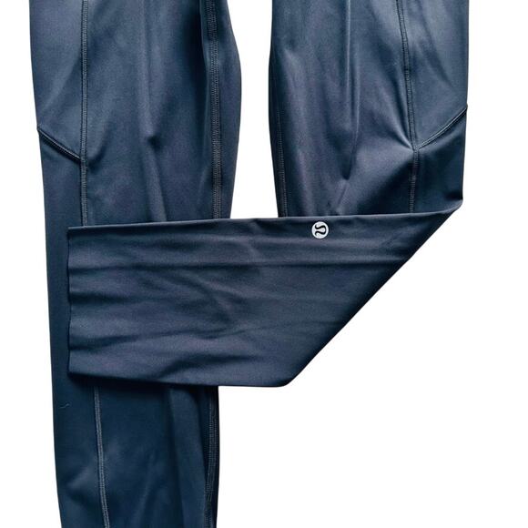 Lululemon X Peloton Fast & Free Crop High Rise Size 6 Black Nulux Gym Ride Walk - Picture 3 of 6